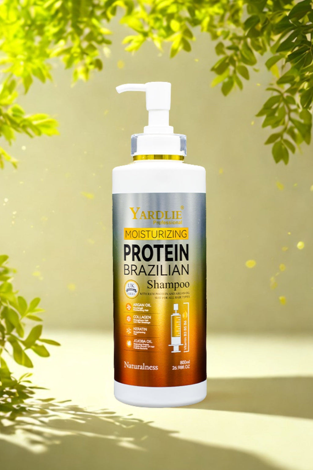 Yardlie Brazilian Protein Shampoo 750ml with Keratin Injection Treatment | Argan Oil