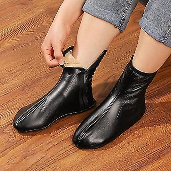 Winter Warm Pure Leather Socks Thermal Non-Slip Indoor Soft Floor Socks