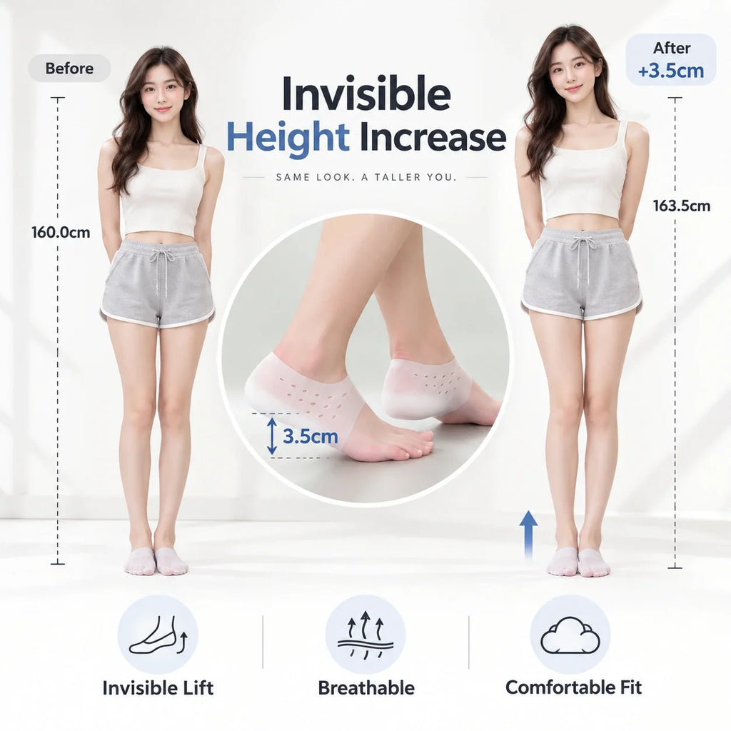 Unisex Invisible Height Increase Socks