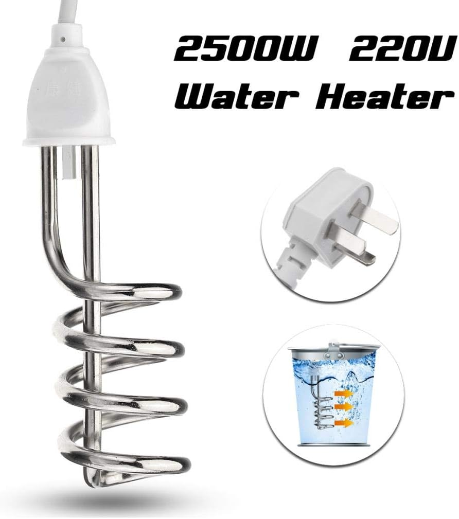Shock-Proof Electric Water Heating Rod – Stainless Steel Immersion Heater