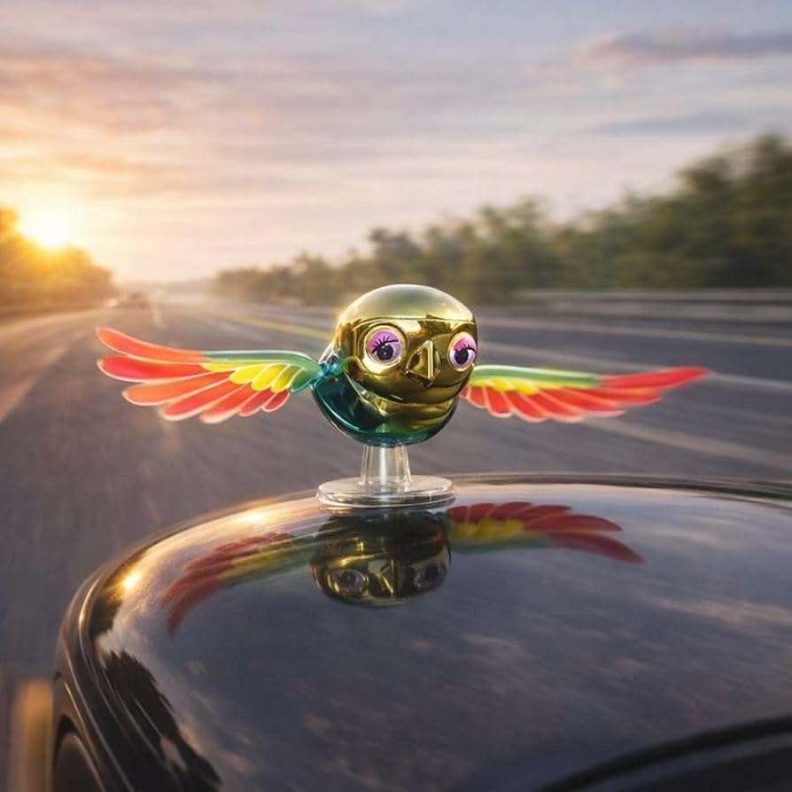 Cute Flying Companion Bird Car Ornament