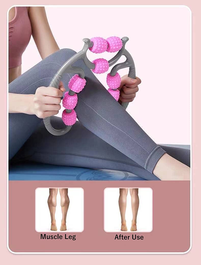 9 Wheel U Shape Roller Massager