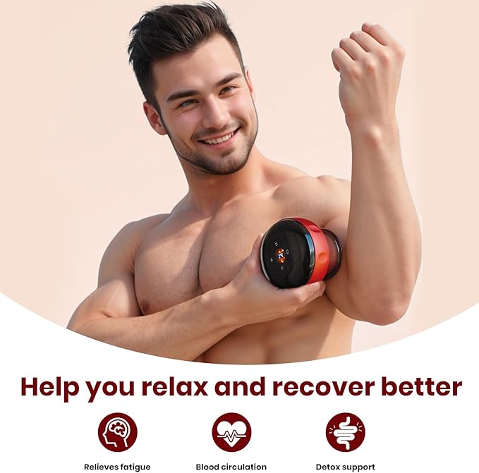 Electric Cupping Massager with Infrared Therapy – Pain Relief & Muscle Recovery