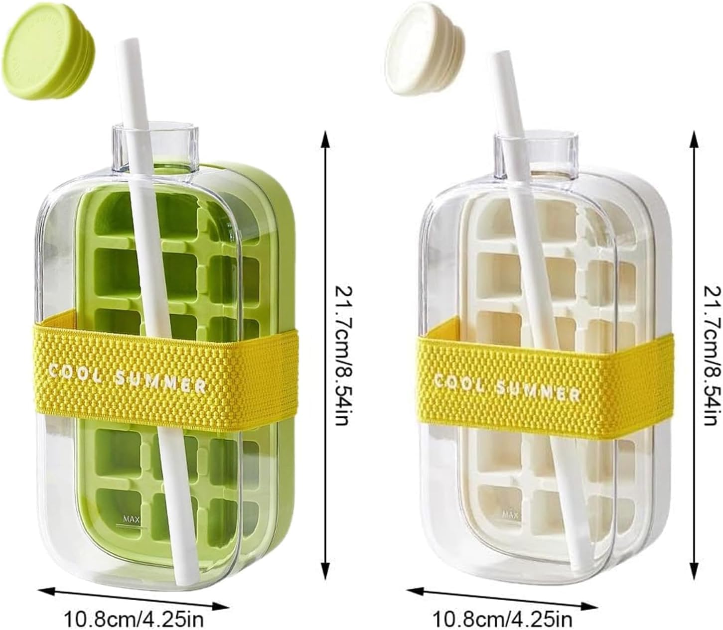 2-in-1 Ice Cube Maker Water Bottle