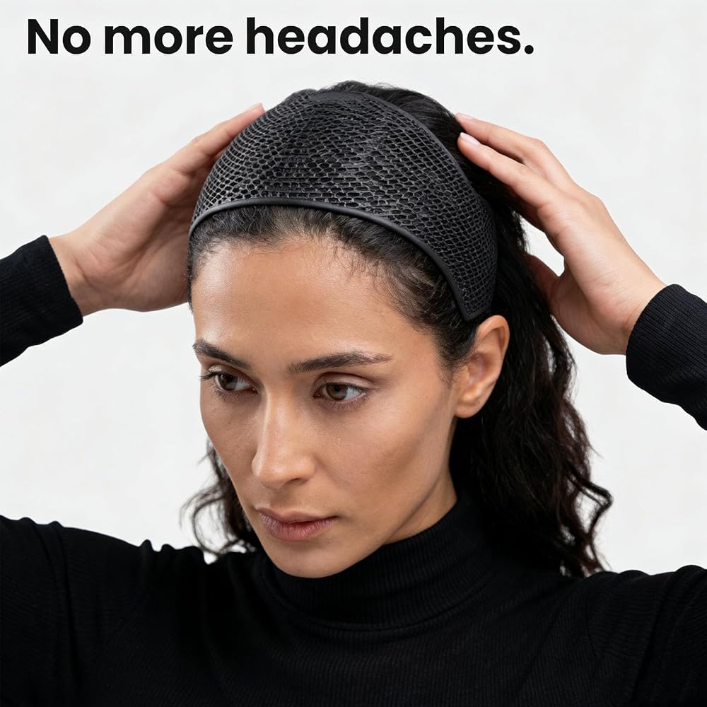 Lightweight Breathable Hijab Crown Cap, Non-Slip Nylon Holder for Effortless Hijab Hold, All-Day Comfortable Wear for Women