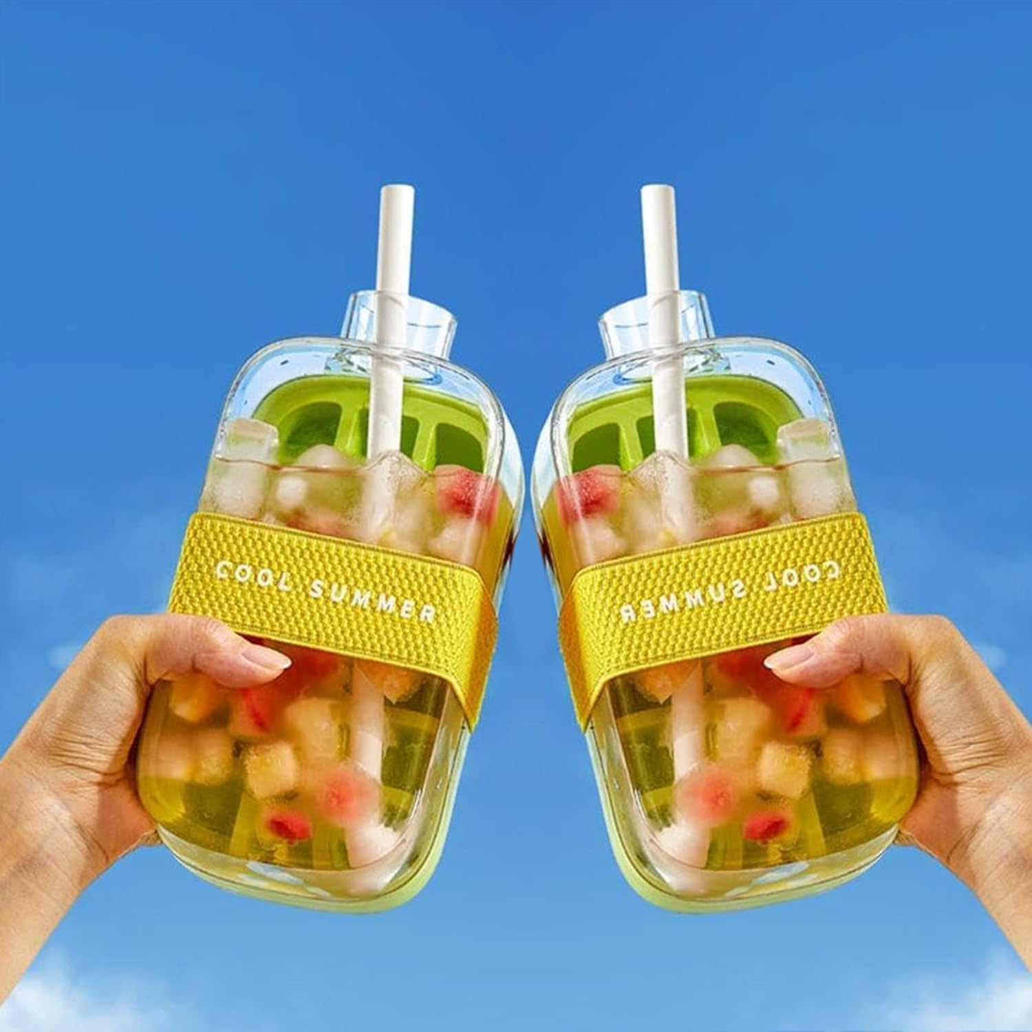 2-in-1 Ice Cube Maker Water Bottle
