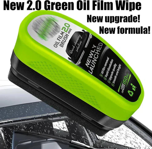 Oil Film Remover 2.0 – 150ml Windshield Cleaning Brush for Automotive Oil Film Removal