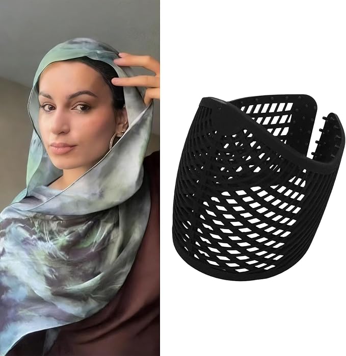 Lightweight Breathable Hijab Crown Cap, Non-Slip Nylon Holder for Effortless Hijab Hold, All-Day Comfortable Wear for Women