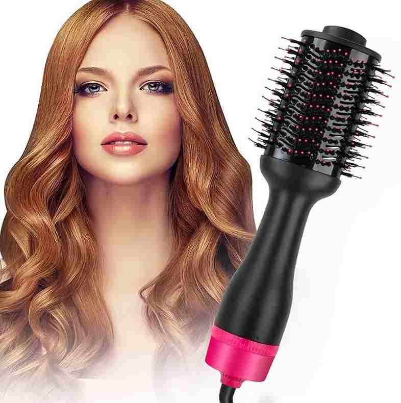 One Step Hot Air Brush 4 in 1 Hair Dryer, Straightener, Curler & Volumizer