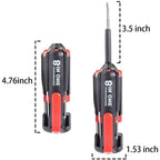 Compact 8 In 1 Multi Screwdriver Tool Set With 6 LED Torch