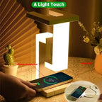 LED Floating Ambient Night Light with Wireless Charging Desk Lamp – Anti-Gravity Lamp
