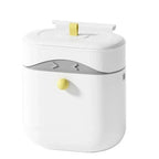 Wall Mounted Kitchen Waste Bin with Sliding & Flip-Up Lid