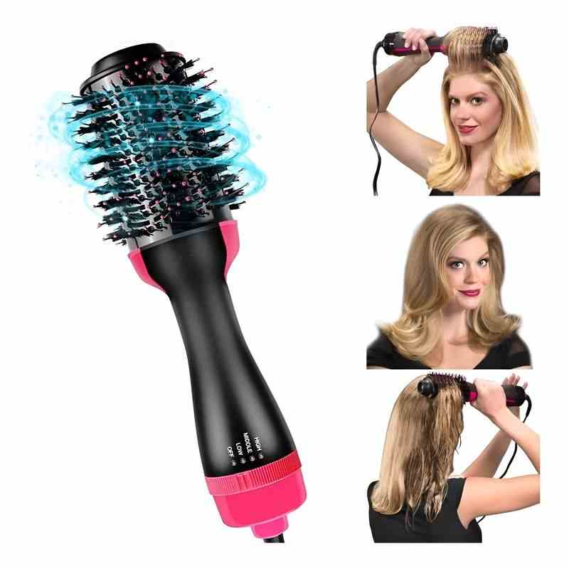 One Step Hot Air Brush 4 in 1 Hair Dryer, Straightener, Curler & Volumizer