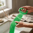 2-in-1 Silicone Back Scrubber and Bath Brush