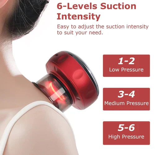 Electric Cupping Massager with Infrared Therapy – Pain Relief & Muscle Recovery